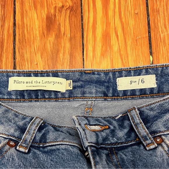 Anthropologie Pilcro Classic Denim Pencil Skirt - Picture 5 of 6